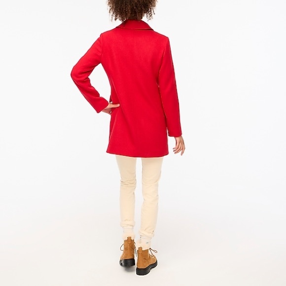 J.Crew Factory Wool-Blend Topcoat in Classic Red - Picture 12 of 12